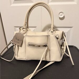 Free People Cream Satchel Bag